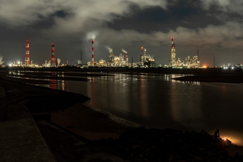 industrial area, night view, estuary-6206220.jpg